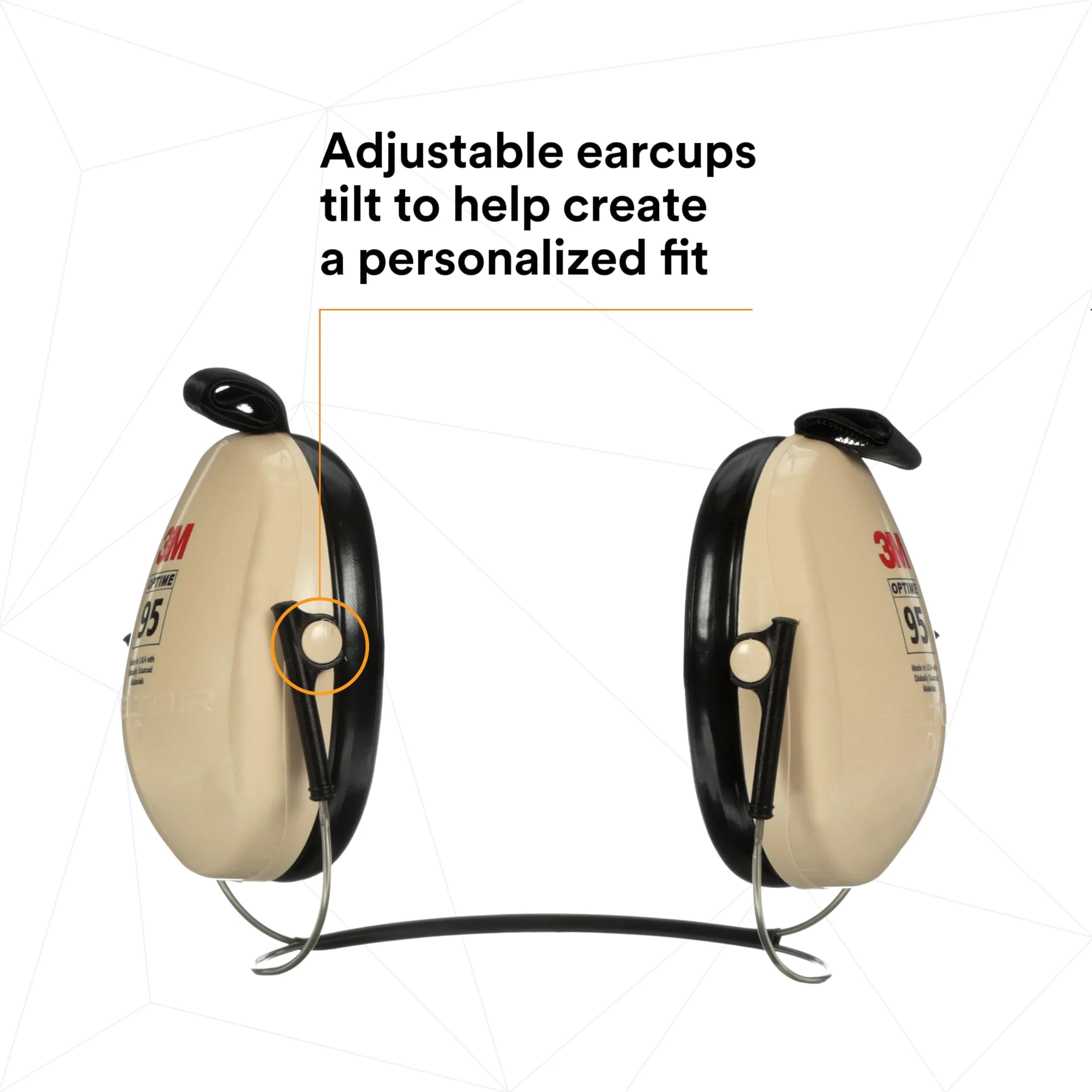 3M PELTOR Optime 95 Earmuffs, Behind-the-Head, 21 dB NRR | Industrial Hearing Protection - view 8