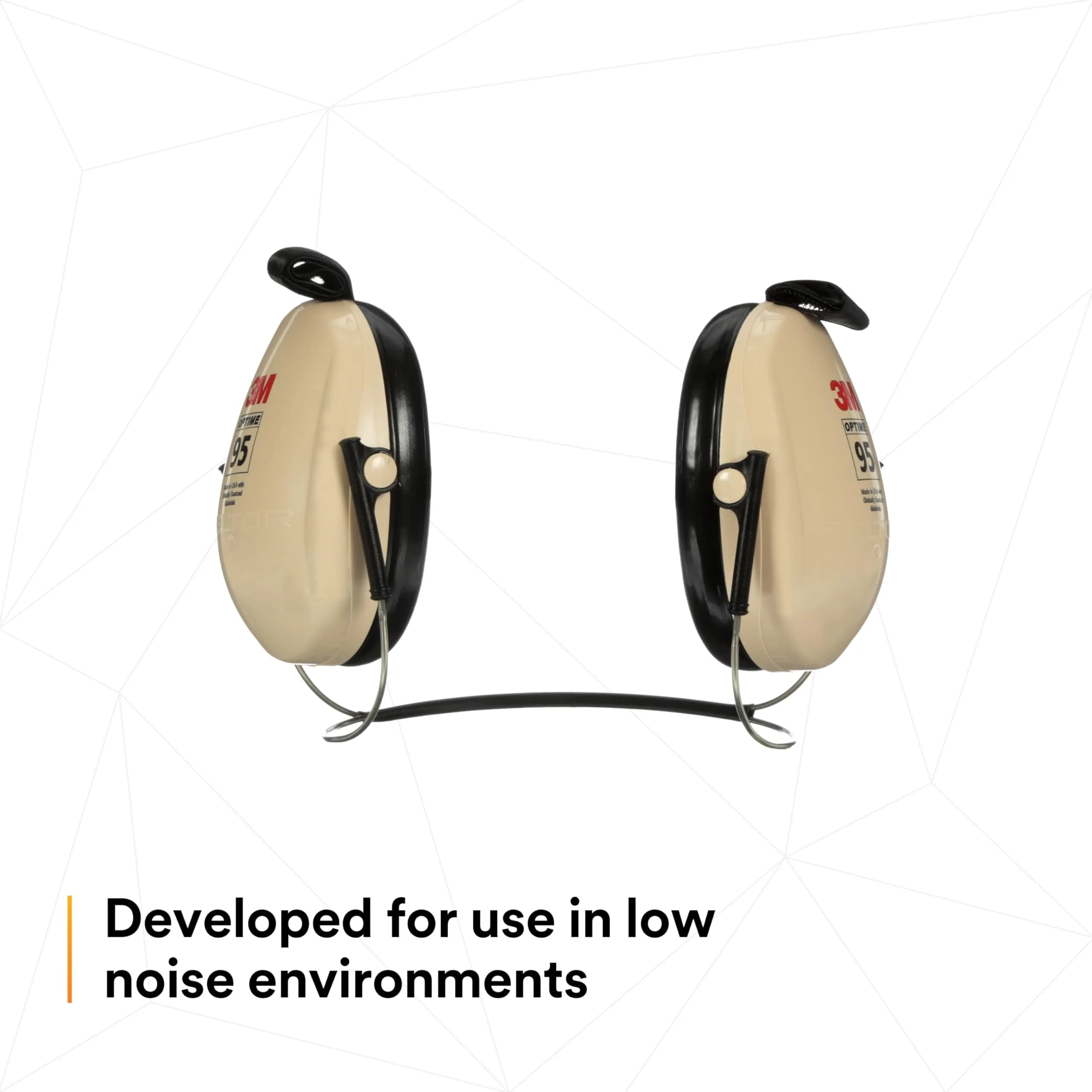 3M PELTOR Optime 95 Earmuffs, Behind-the-Head, 21 dB NRR | Industrial Hearing Protection - view 4