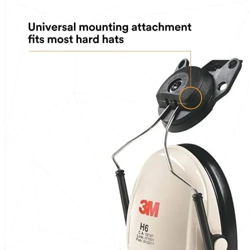 3M PELTOR Optime 95 Earmuffs, Cap Mount, 20 dB NRR, Beige | Industrial Hearing Protection thumbnail 4