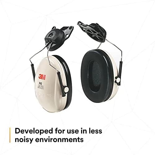 3M PELTOR Optime 95 Earmuffs, Cap Mount, 20 dB NRR, Beige | Industrial Hearing Protection thumbnail 2