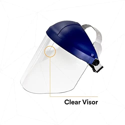 3M Ratchet Headgear H8A with Clear Propionate Faceshield W96 | ANSI Z87 Rated for Liquid Splash & Molten Metal Protection thumbnail 5