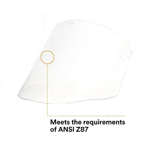 3M Ratchet Headgear H8A with Clear Propionate Faceshield W96 | ANSI Z87 Rated for Liquid Splash & Molten Metal Protection thumbnail 6