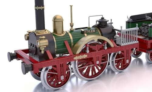 Occre Adler Locomotive 1:24 Scale Model Kit | Highly Detailed Plastic Assembly Kit for Collectors thumbnail 4