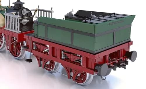 Occre Adler Locomotive 1:24 Scale Model Kit | Highly Detailed Plastic Assembly Kit for Collectors thumbnail 5
