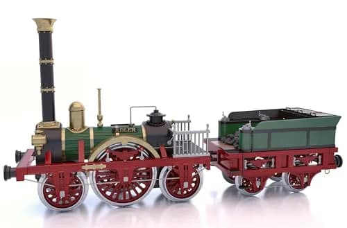 Occre Adler Locomotive 1:24 Scale Model Kit | Highly Detailed Plastic Assembly Kit for Collectors thumbnail 1