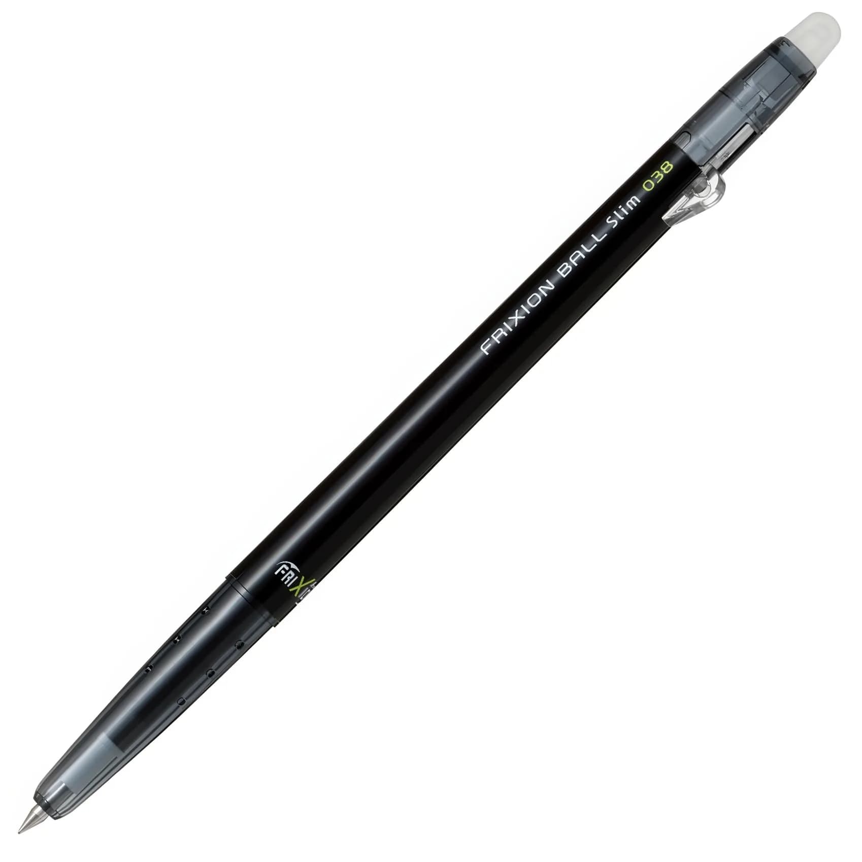 Pilot Frixion Ball Slim 038 Ballpoint Pen 0.3mm | Erasable, Black, Japan Origin — Black