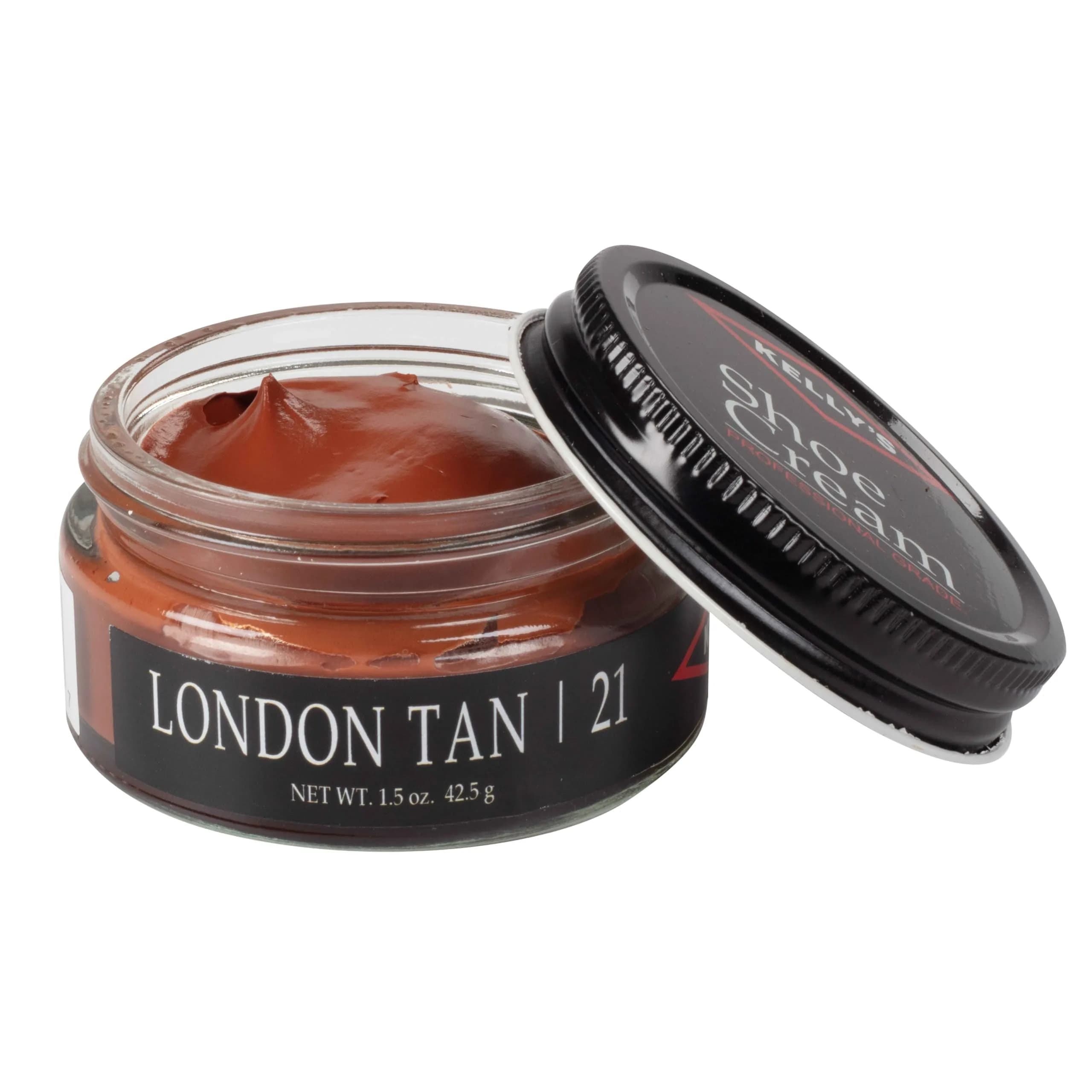Kelly's London Tan Shoe Polish Cream 1.5 oz (44 ml) | Professional Leather Care