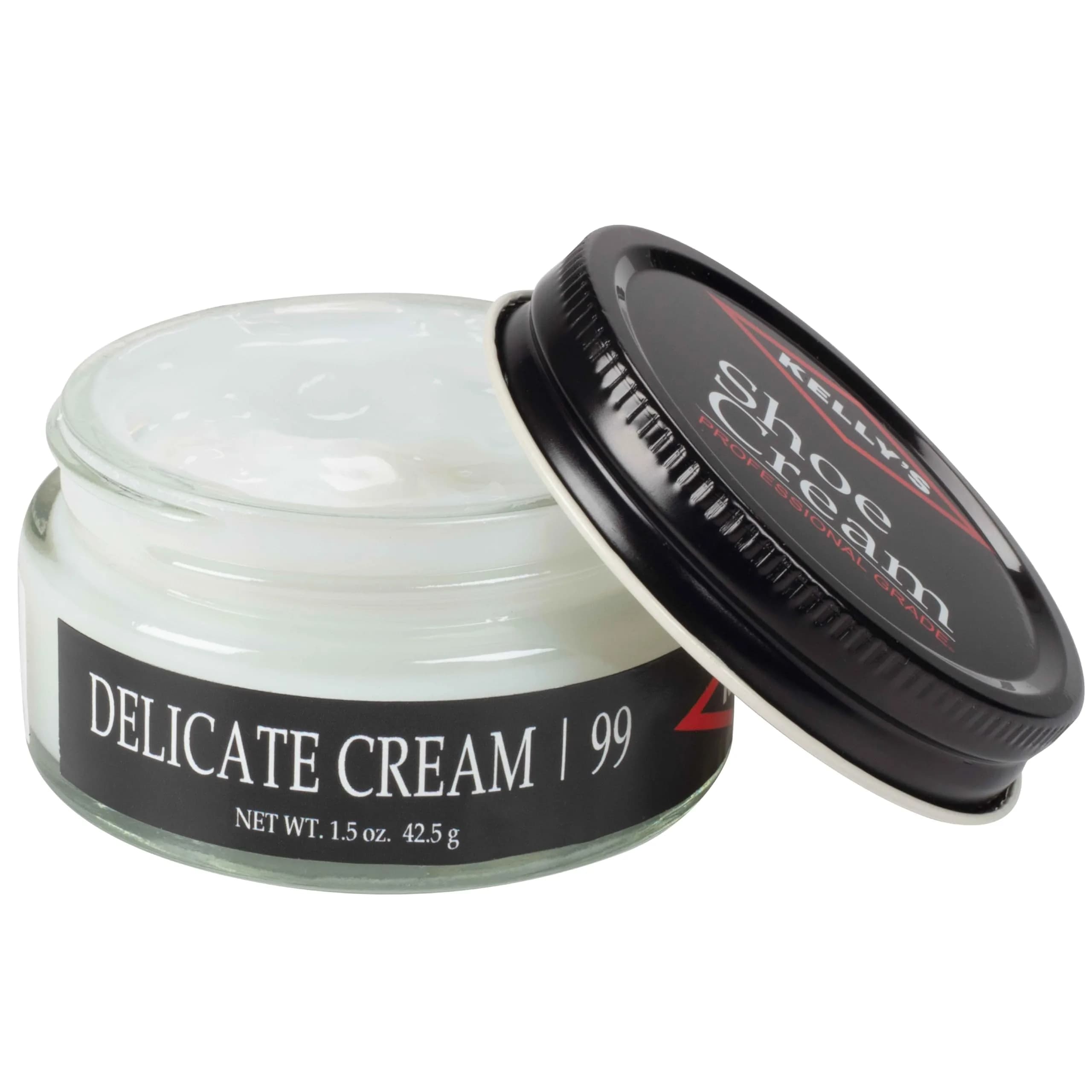 Kelly's Delicate Cream Shoe Polish 1.5 oz (44 ml) | Professional Leather Shoe Cream - main product image