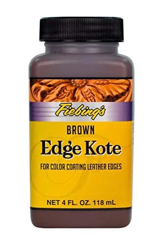 Fiebing's Edge Kote Leather Paint Brown 118ml (4 Fl Oz) | Professional Flexible Water-Resistant Finish — Brown