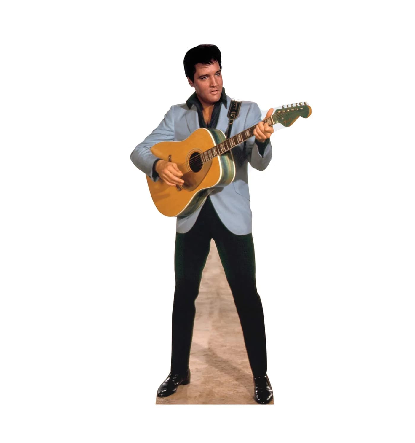 Cardboard People Elvis Presley Light Blue Jacket Cardboard Cutout | Life-Size Fan Decor