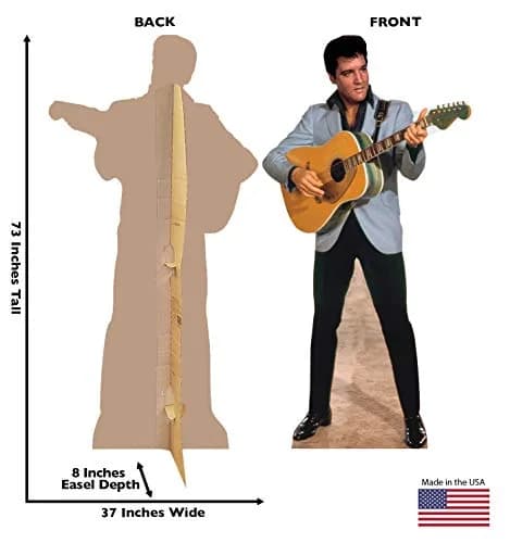 Cardboard People Elvis Presley Light Blue Jacket Cardboard Cutout | Life-Size Fan Decor thumbnail 2