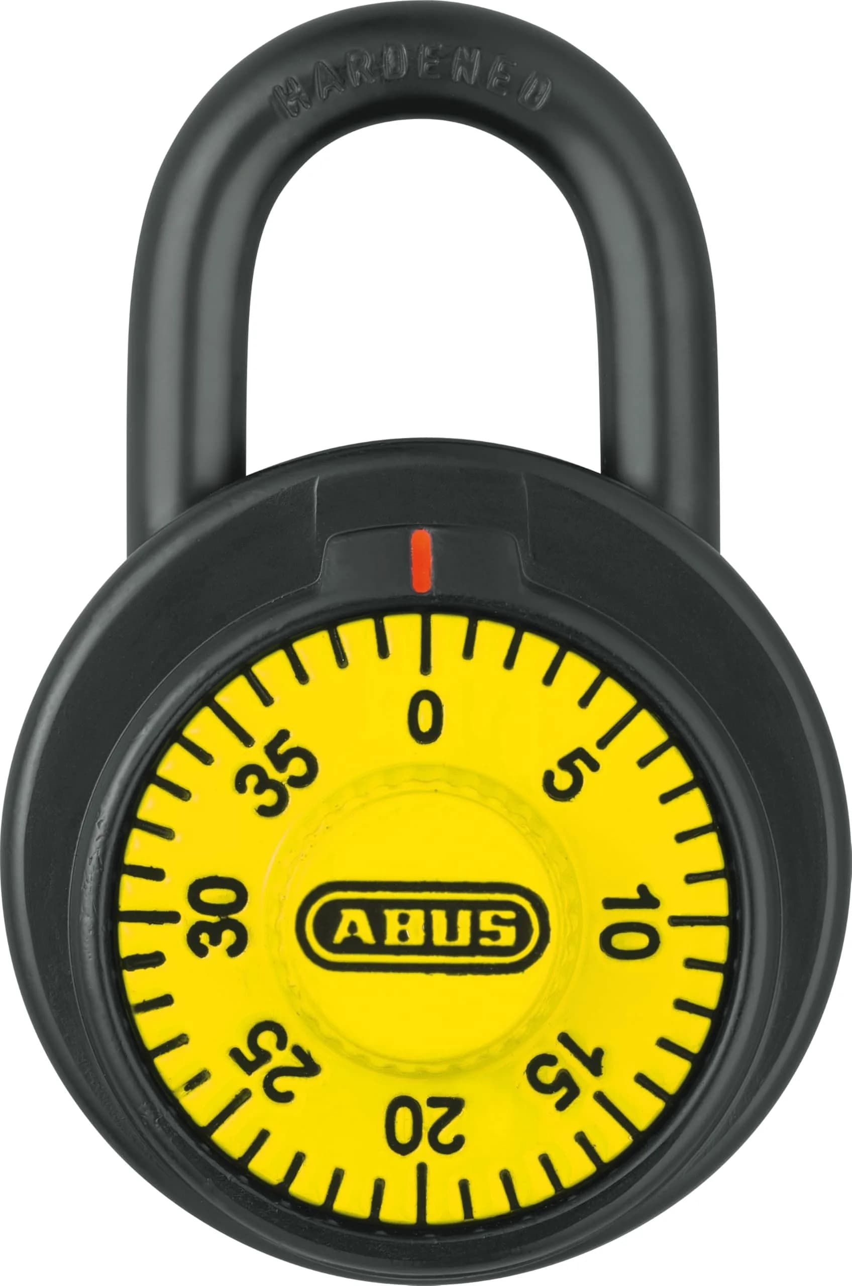 ABUS 78/50 Combination Padlock 2 in (50.8 mm) Shackle Clearance | Hardened Steel, Anti-Shim, 3-Dial Lock — Black