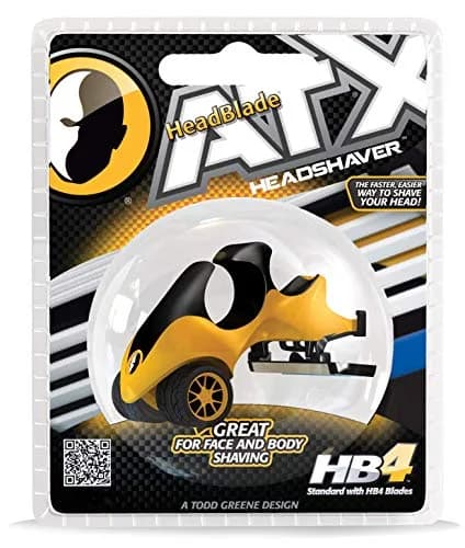 HeadBlade ATX Razor Original 1 Count (0.45g) | Rigid Body with 4-Blade Design & Non-Slip Rubber Ring thumbnail 6