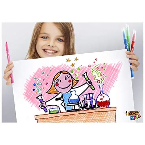 BIC Kids Kid Couleur Colouring Pens Value Pack (12 Count) Washable & Vibrant thumbnail 6