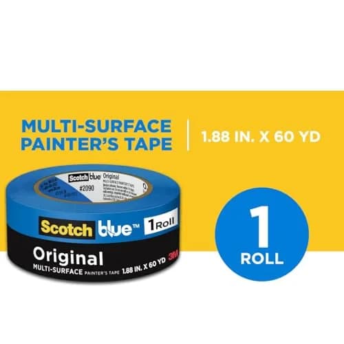 3M ScotchBlue Original Painter's Tape 1.88 in x 60 yd | Multi-Surface, Medium Adhesive, UV Resistant thumbnail 2