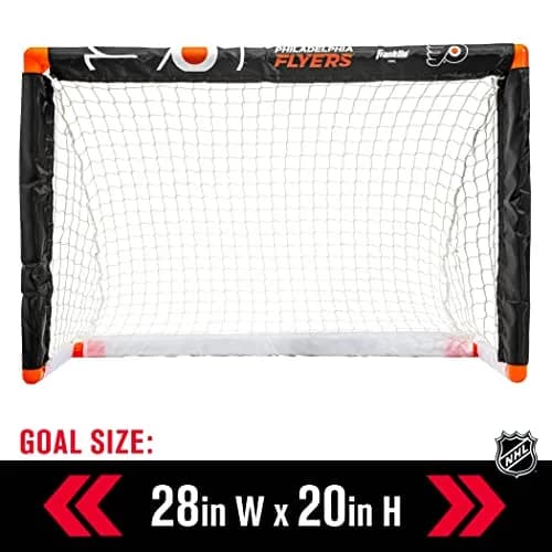 Franklin Sports NHL Philadelphia Flyers Mini Hockey Goal + Stick Set | Ages 3+ Indoor Knee Hockey thumbnail 3