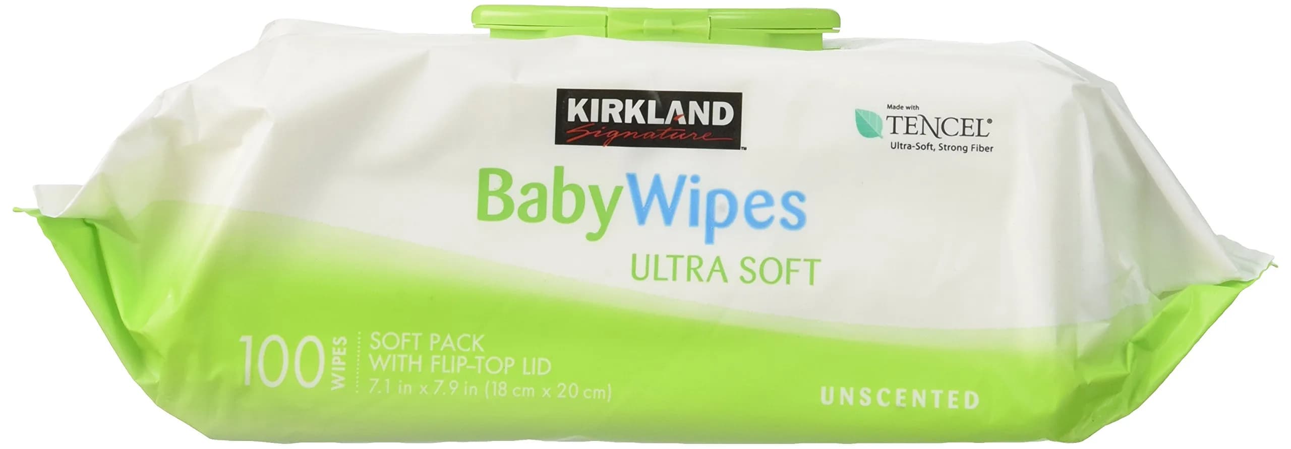 KIRKLAND Signature Baby Wipes, Ultra-Soft, Unscented, 100 Count | Hypoallergenic & Alcohol-Free — Wipes