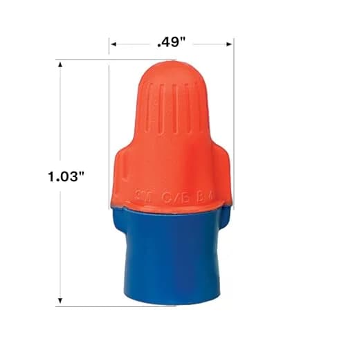 3M Performance Plus Wire Connector, O/B+ Pouch, 22-12 AWG | UL Listed, CSA Certified, Orange/Blue thumbnail 3