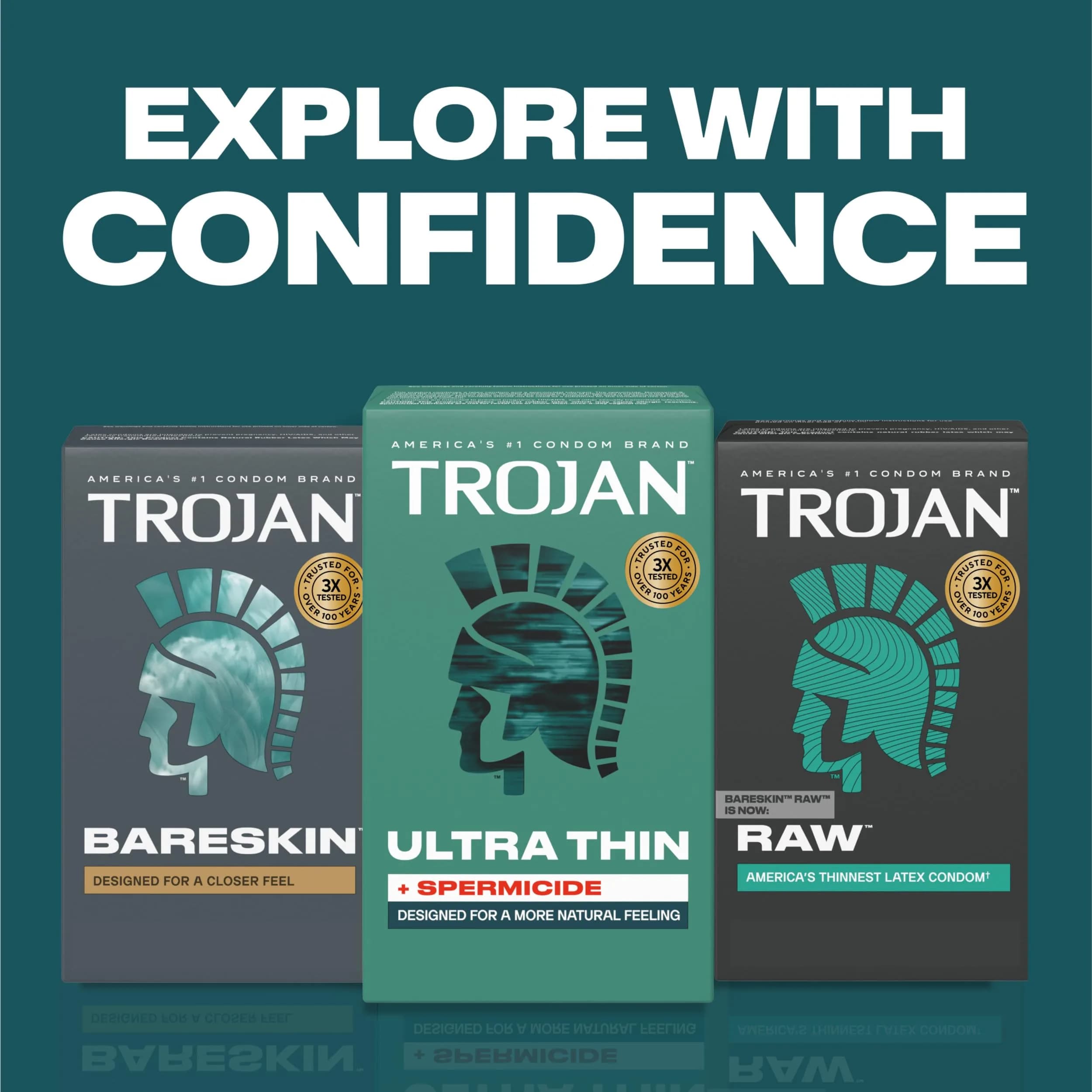 Trojan Ultra Thin Plus Spermicide Condoms 12 Count | Natural Feeling & Extra Pregnancy Protection - view 7