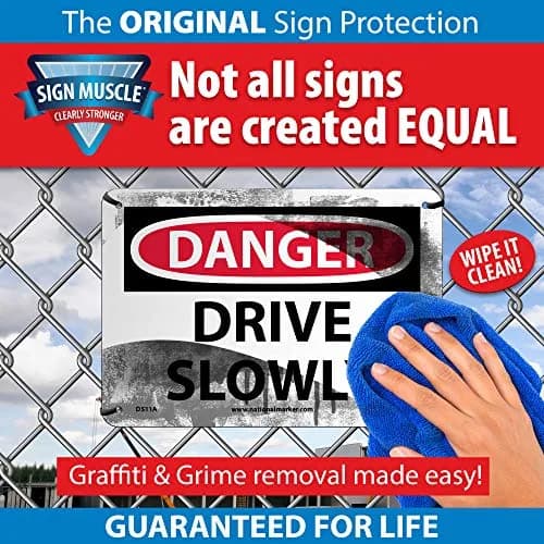 NMC C203P OSHA Sign, "CAUTION WATCH YOUR STEP", 10" Width x 7" Height | OSHA Compliant, UV & Chemical Resistant thumbnail 2
