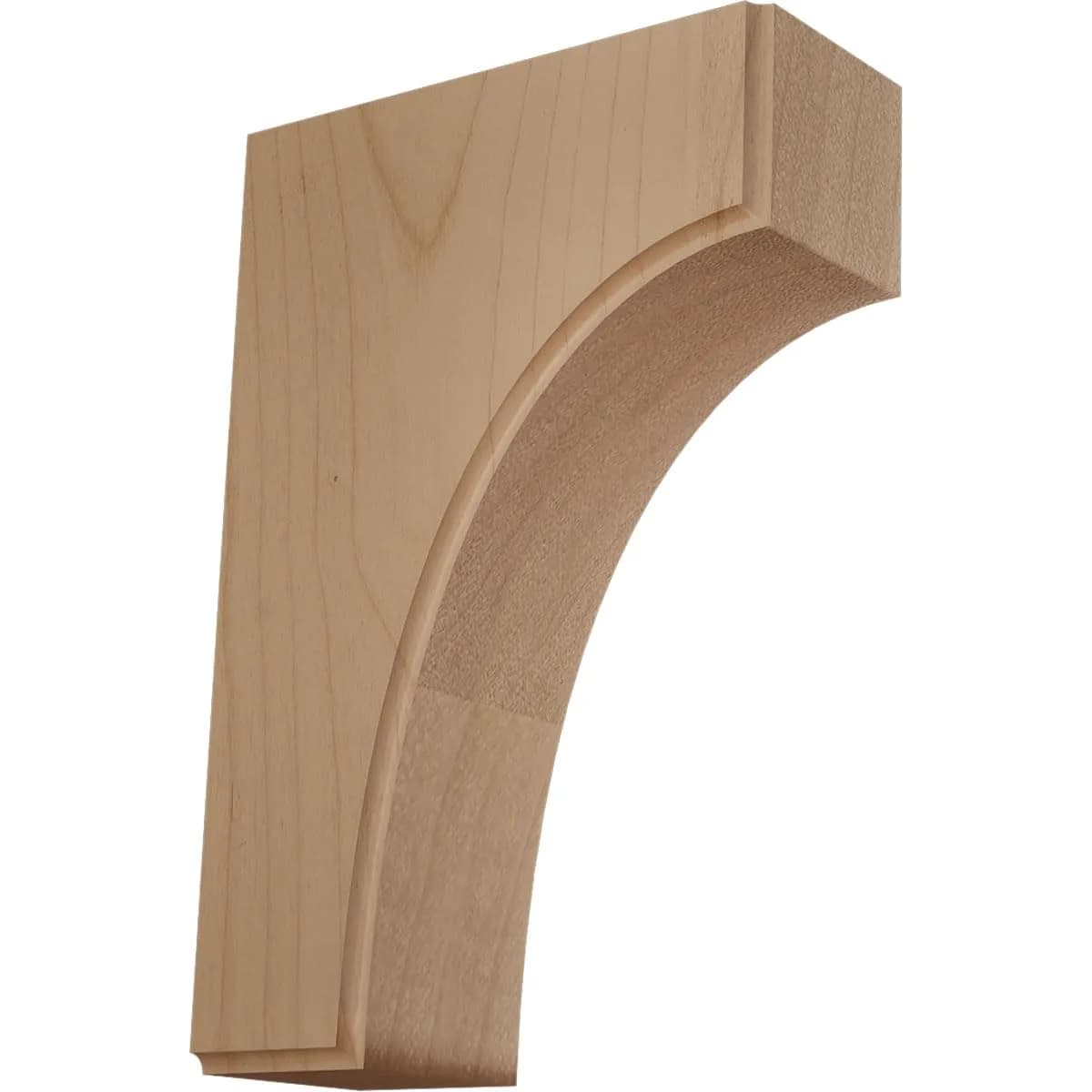 Ekena Millwork Clarksville Bracket 1.75"W x 4"D x 6"H Alder | Load-bearing decorative corbel