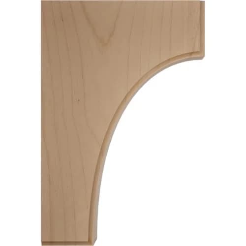 Ekena Millwork Clarksville Bracket 1.75"W x 4"D x 6"H Alder | Load-bearing decorative corbel thumbnail 3