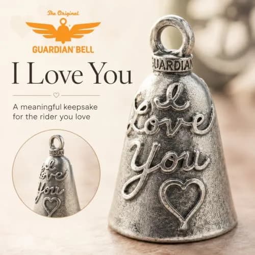 Guardian Bell Biker Betty V-Twin Good Luck Bell with Keyring & Gift Bag | Motorcycle Bell | Lead-Free Pewter | 4.2 cm (1.75") thumbnail 7