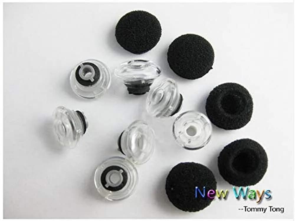 PLT Voyager Legend Eartip Kit - Medium Black | Replacement Ear Tips for Bluetooth Headsets - view 4