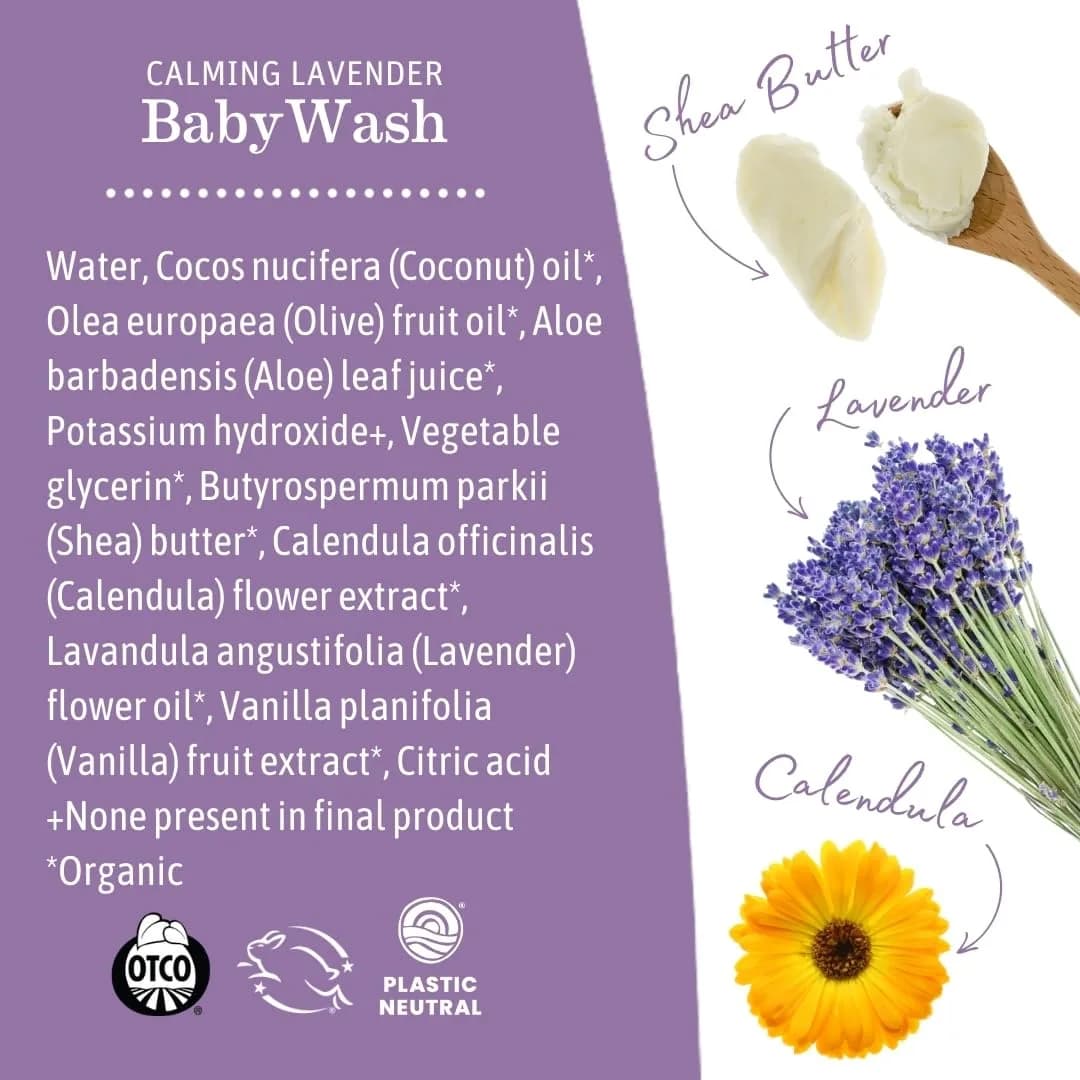 Earth Mama Calming Lavender Baby Wash Foaming Soap Refill 907 ml (34 Fl Oz) | Gentle Castile Soap for Sensitive Skin - view 6