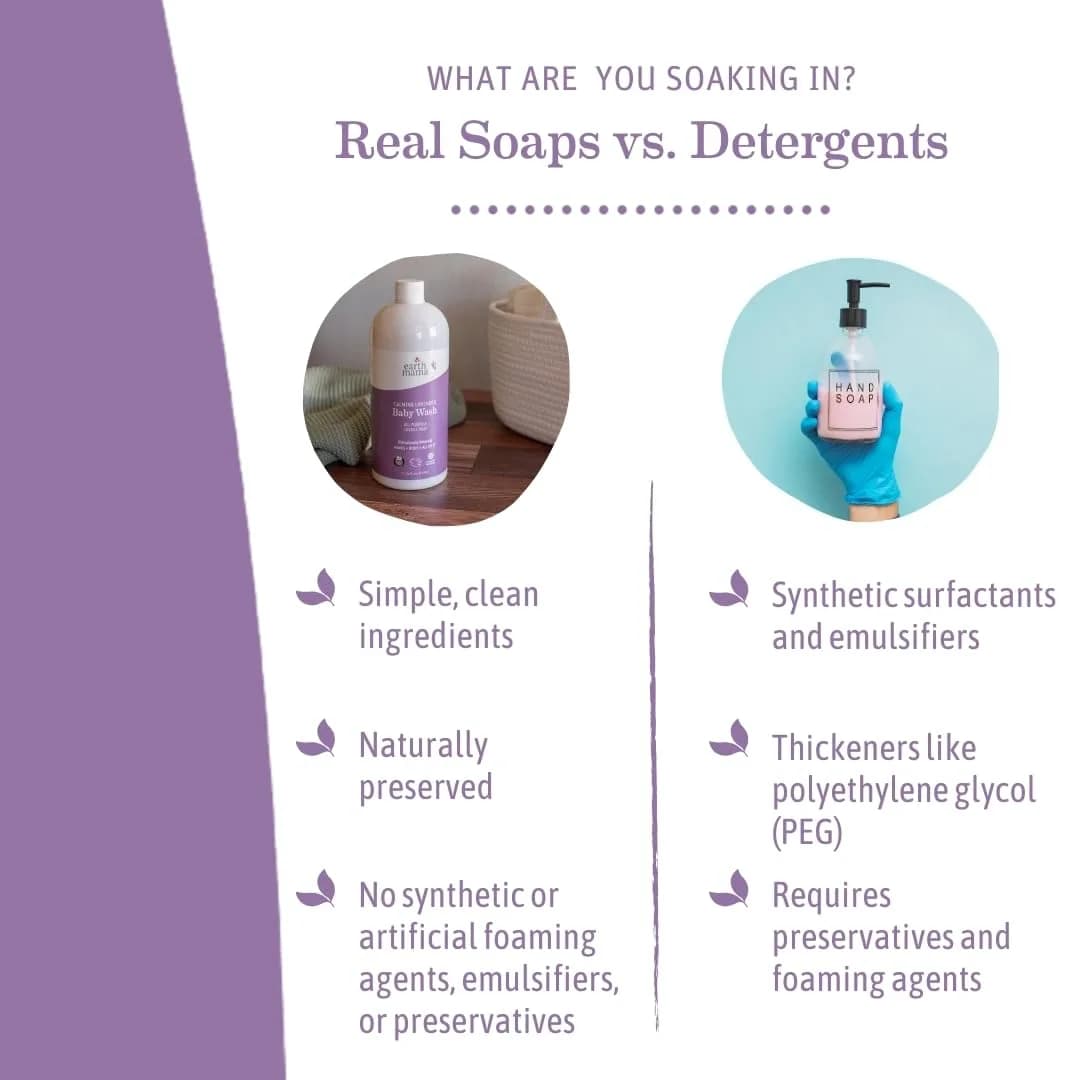 Earth Mama Calming Lavender Baby Wash Foaming Soap Refill 907 ml (34 Fl Oz) | Gentle Castile Soap for Sensitive Skin - view 7