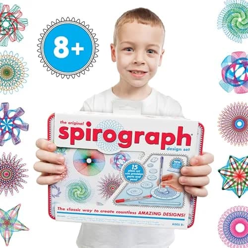 Spirograph Design Set Collectors Tin – Classic Gear Spiral Art Drawing Kit | Ages 8+ thumbnail 5