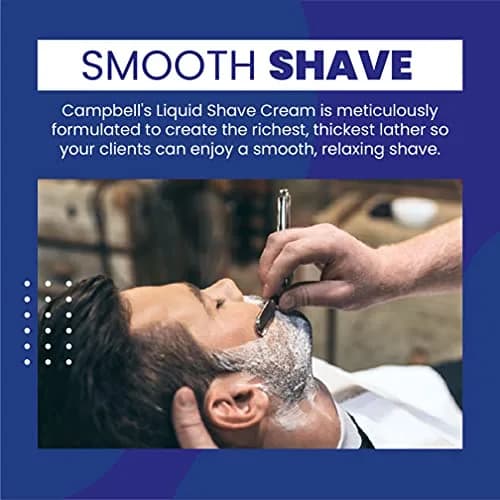Campbell’s Liquid Shave Cream Lather, Barber Shaving Cream, 8 Oz (Pack of 3) | Barbershop-Quality Hot Lather thumbnail 4