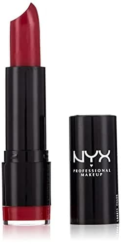 NYX PROFESSIONAL MAKEUP Extra Creamy Round Lipstick - Chaos (Strawberry Pink) 4g (0.14 Oz) | Velvety, Saturated Color — 0.14 Ounce