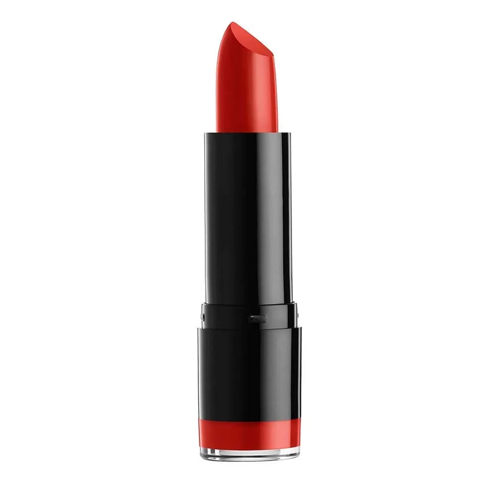 NYX PROFESSIONAL MAKEUP Extra Creamy Round Lipstick - Snow White | Deep Blue-Toned Red, Satin Finish — Snow White