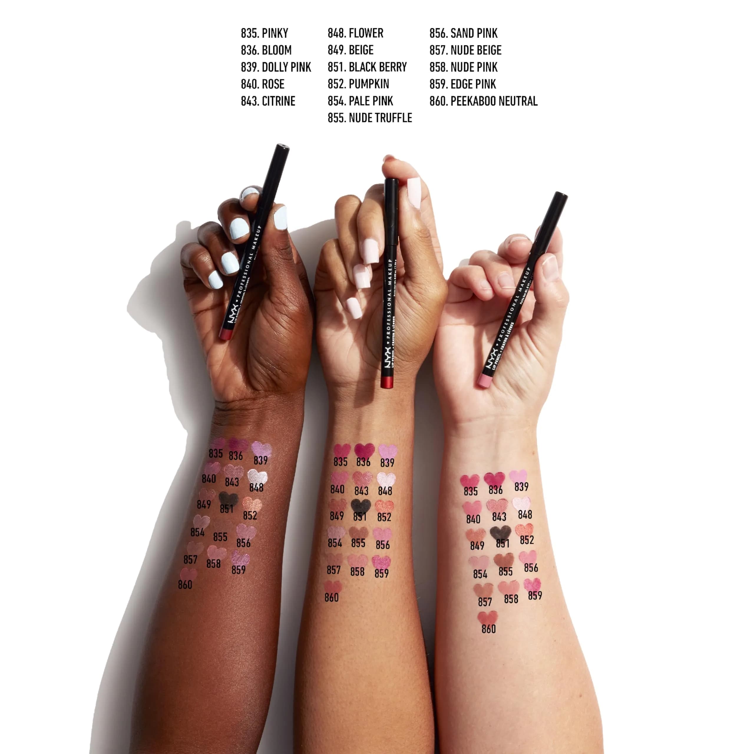 NYX PROFESSIONAL MAKEUP Slim Lip Pencil Beige 0.04 oz | Creamy Lip Liner for Definition - view 3