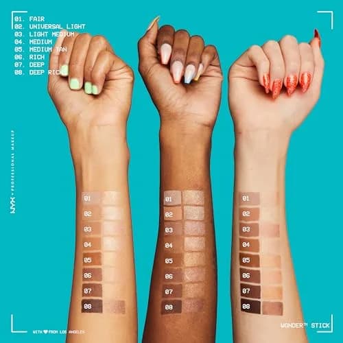 NYX PROFESSIONAL MAKEUP Wonder Stick Contour & Highlight Stick - Deep Rich, 0.32 oz (9 g) thumbnail 6