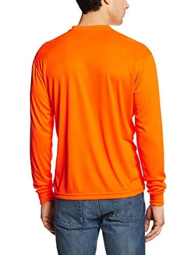 Carhartt Men's Force Relaxed LS T-Shirt Brite Orange 4X-Large | Moisture-Wicking, Stain-Resistant Work Tee thumbnail 2