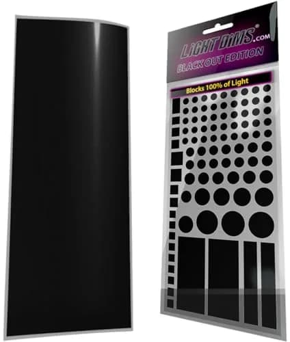 LIGHT DIMS Black Out Edition Sticker Decal Sheet | Blocks 100% of Light thumbnail 1