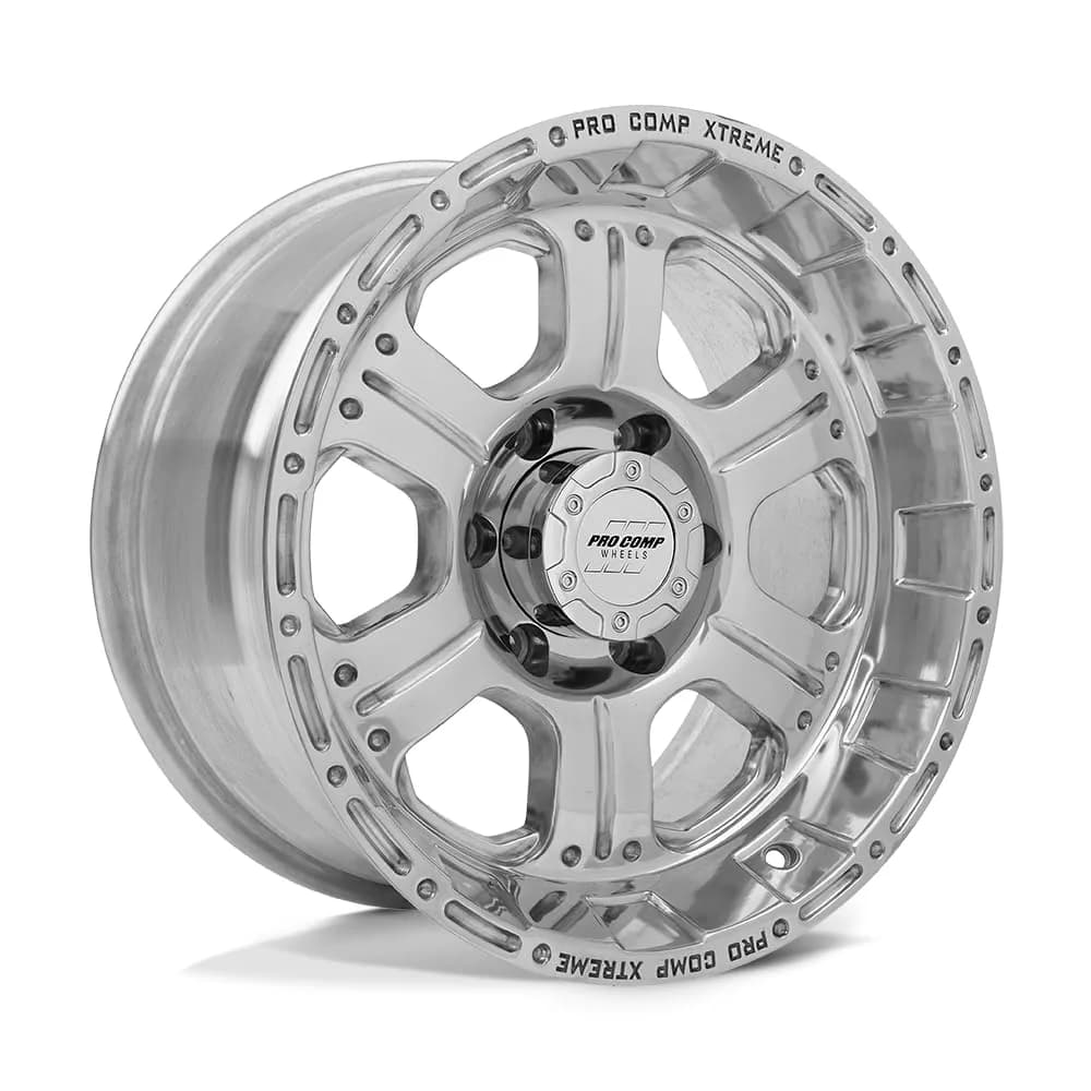 PRO COMP VINTAGE 16X8 Alloy Wheel | 8X170 Bolt Pattern, 4.5 Offset, Polished Finish — 16X8, 6X5.5, 4.5, 0mm