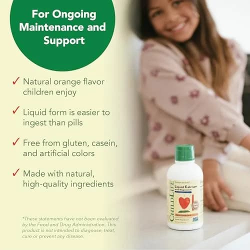 ChildLife Essentials Liquid Calcium Supplement for Kids 16 fl Oz (2 Pack) | Supports Bone Growth & Absorption thumbnail 6