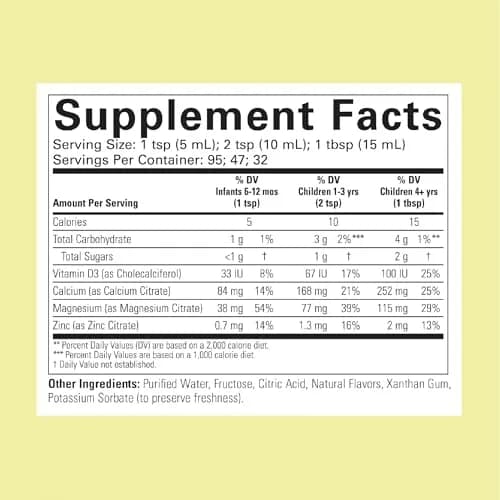 ChildLife Essentials Liquid Calcium Supplement for Kids 16 fl Oz (2 Pack) | Supports Bone Growth & Absorption thumbnail 2