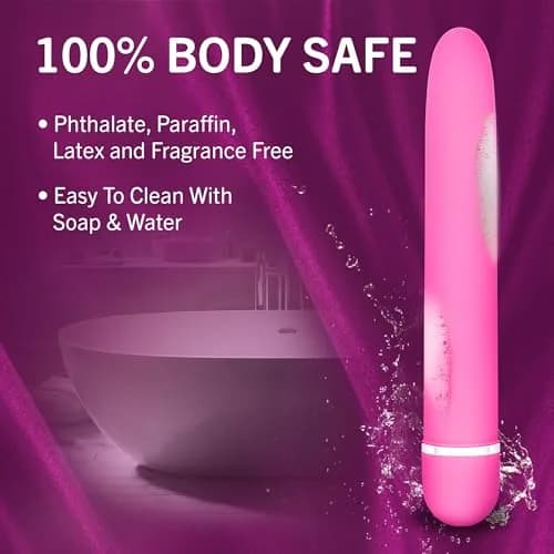 Blush Rosé Luxuriate 7" Vibrator for Women, Men & Couples - Multi-Speed Satin Smooth Wand thumbnail 6