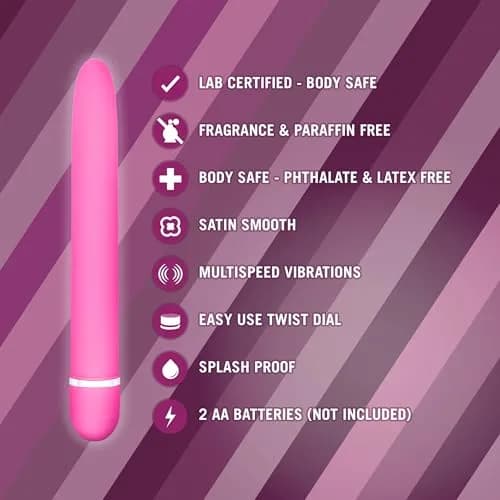 Blush Rosé Luxuriate 7" Vibrator for Women, Men & Couples - Multi-Speed Satin Smooth Wand thumbnail 2