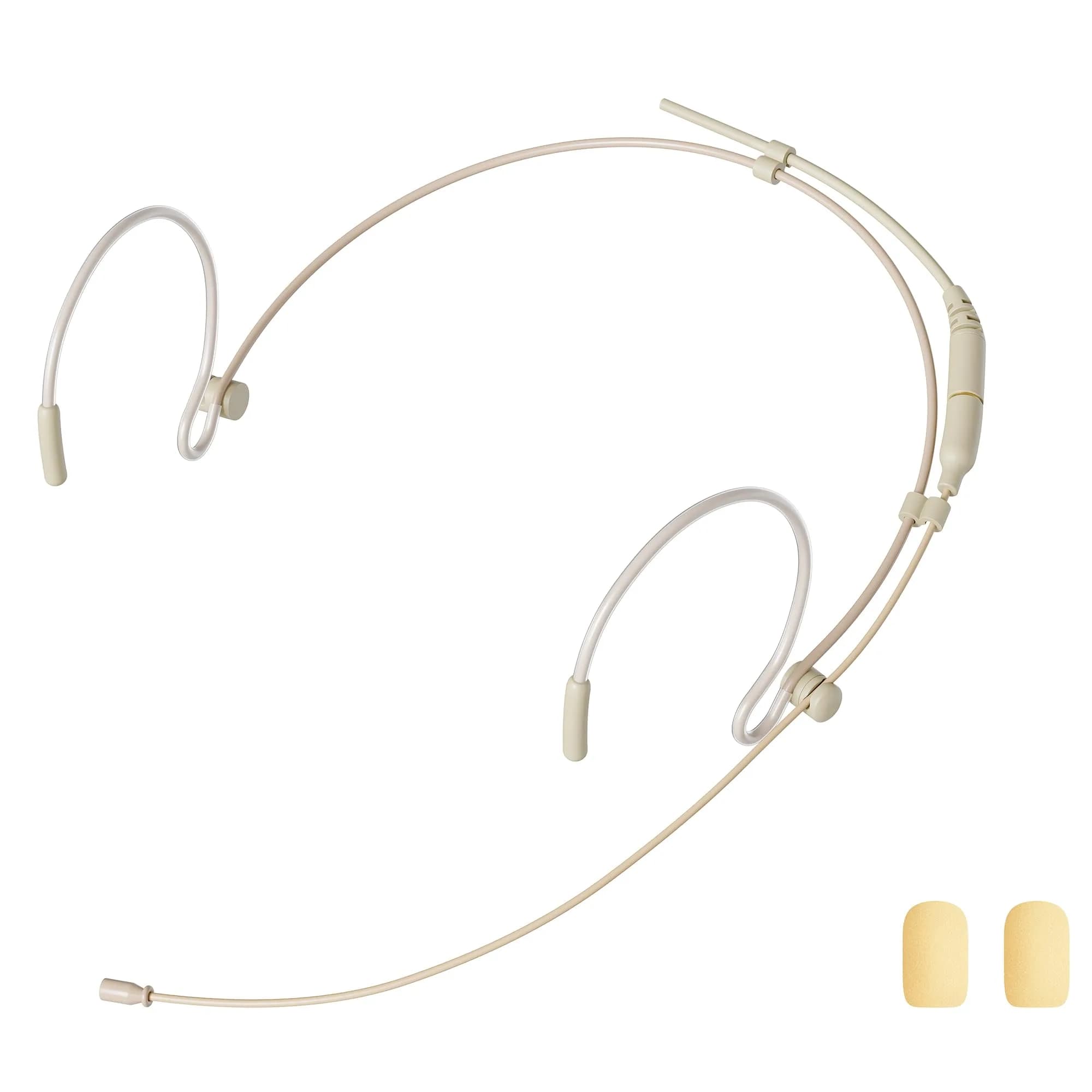 J K Professional MIC-J 071S Headset Microphone Beige | Compatible with Sennheiser G3/G4, Line 6 X2, 1/8" Locking Screw Plug - view 4
