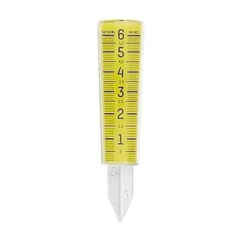 Taylor ClearVu Rain Gauge 15.6 cm (6 inch) Capacity | Measure Rainfall Accurately thumbnail 1