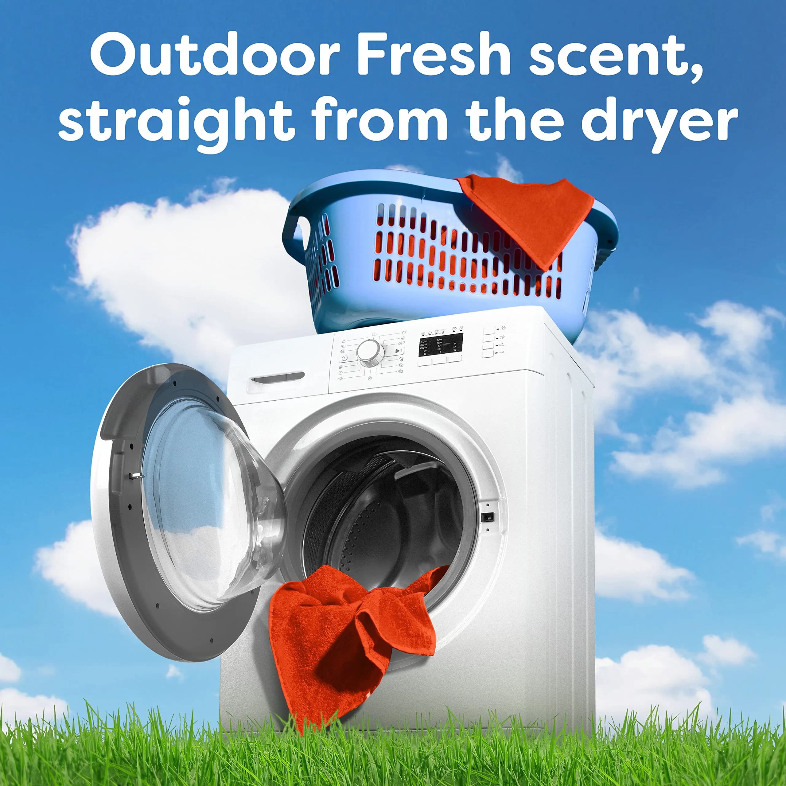 Bounce Outdoor Fresh Fabric Softener Dryer Sheets 34 Count | Controls Static & Reduces Wrinkles - view 7