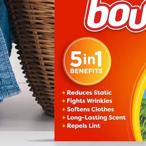 Bounce Outdoor Fresh Fabric Softener Dryer Sheets 34 Count | Controls Static & Reduces Wrinkles thumbnail 2