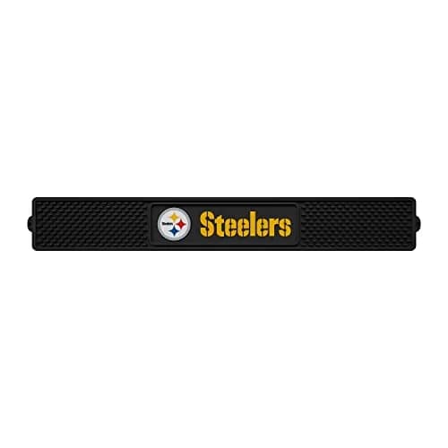 FANMATS Pittsburgh Steelers NFL Drink Mat 24" x 3.25" (61cm x 8.25cm) | Officially Licensed Bar & Game Room Accessory thumbnail 1