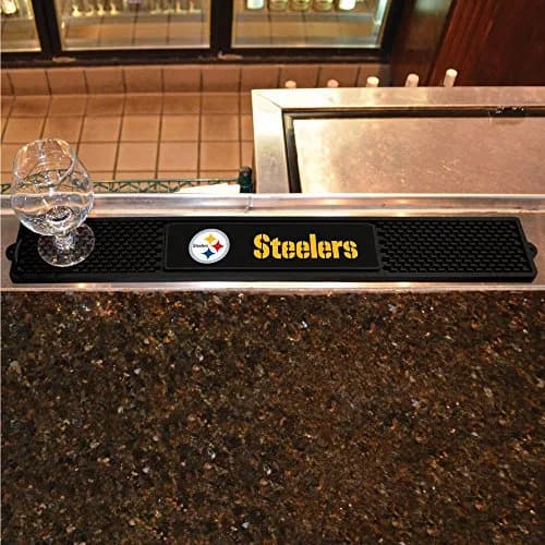FANMATS Pittsburgh Steelers NFL Drink Mat 24" x 3.25" (61cm x 8.25cm) | Officially Licensed Bar & Game Room Accessory thumbnail 2