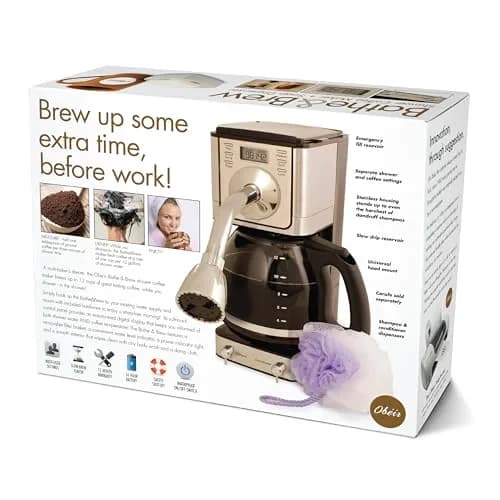 Prank-O Bathe & Brew Prank Gift Box Empty Coffee Maker Gag Gift for Men & Coworkers | 28.6cm x 30.9cm x 0.7cm (11.25" x 9" x 3.25") thumbnail 2